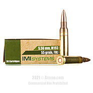 Israeli Military Industries 5.56x45 Ammo - 1200 Rounds of 55 Grain FMJ Ammunition - Artillery Stock Shop