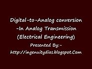 Digital to Analog conversion In Analog Transmission