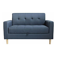 Mart 2 seater Ottoman Fabric sofa - Tender Sleep