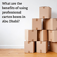 What are the benefits of using professional Carton Boxes in Abu Dhabi?