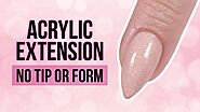 🚨Acrylic Extension Without Form or Nail Tip?!👌🏼 Quick and Easy Nail Hack‼️