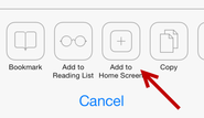 Safari Shortcuts to Home Screen