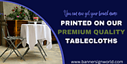 Fitted Table Cover Printing Services | Banner Sign World