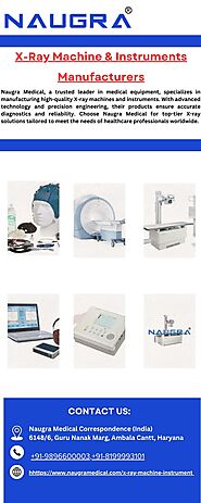 X-Ray Machine & Instruments Manufacturers