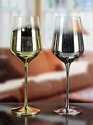 Luxury wine & champagne glass: Buy Luxury wine glass India