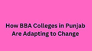 How BBA Colleges in Punjab Are Adapting to Change - JustPaste.it