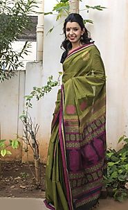 Trendy Cotton Sarees Online Shopping in India