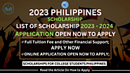 Philippines Schoalrship - Tes Scholarship Update