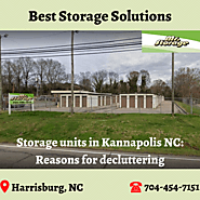 Storage units in Kannapolis NC: Why decluttering is vital