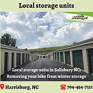 Local storage in Salisbury: Tips for getting bike out of winter storage