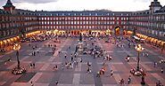 Visiting the Plaza Mayor in Madrid, Spain