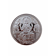 Buy Existencia Jewels 50 Gram Lakshmiji Silver Coin in 999 Purity / Fineness
