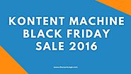 Kontent machine black friday sale, kontent machine cyber monday sale