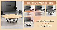 Jade Round Meeting Table | Round Office Meeting Table