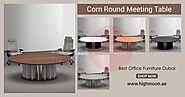 Corn Round Meeting Table | Round Office Meeting Table