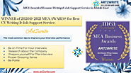 MEA Awarded CV Writing & Job Support Service in Middle East - Art2write