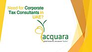 Need for Corporate Tax Consultants in UAE