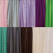 20ft Long Economy Satin Curtain Panel W/ 4" Pockets - Fire Retardant 5ft Wide Fabric - Soft Colorful Curtains for Roo...