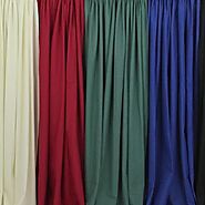 20ft Long Poly Premier Curtain Panel W/ 4" Pockets - Multicolor Decorative Curtains for Backdrop Drape - Fire Retarda...