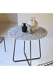 Round Gray Dining Table | Tikamoon Elio