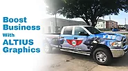 Boost Business with ALTIUS Graphics - Car Graphics | Vehicle Wraps | ADA Signs | Way-finding Signs