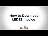 Create & Download LEDES Invoices Easily for your Client