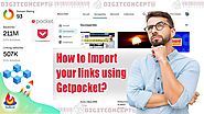 How to import your links using Getpocket Bookmarks Linkbuilding Seo tip