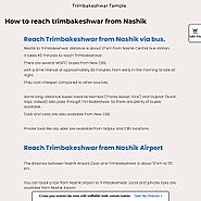 how to reach trimbakeshwar from nashik - trimbakeshwarorg