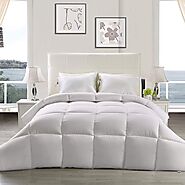 Utopia Bedding Down Alternative Comforter (Queen, White) - All Season Comforter - Plush Siliconized Fiberfill Duvet I...