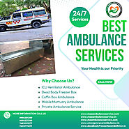 Emergency ICU Ambulance service in Delhi NCR - Dead Body Freezer Box Services in Delhi NCR By Ma Ambulance Services