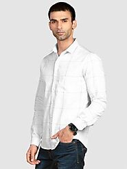 Premium Cotton Shirts Online | White Shirt for Men | Beyoung