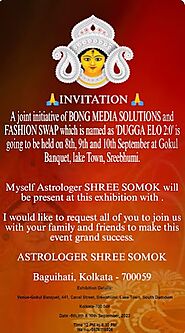 Best Astrologer in Kolkata Shree Somok In Pre Puja-Exhibition at Gokul Banquet