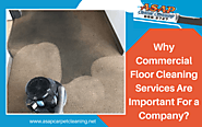 Why Commercial Floor Cleaning Services Are Important For a Company?