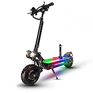 Fast Pro 5600W Foldable Electric Scooter Max Speed 50 MPH with 11 inches A/T Tires & Removable Seat