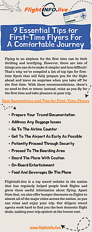 Essential Tips for First-Time Flyers For A Comfortable Journey