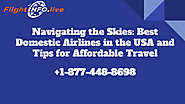 Navigating the Skies: Best Domestic Airlines in the USA and Tips for Affordable Travel