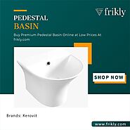 Upgrade Your Bathroom with a Trendy Pedestal Basin in india | Frikly