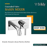 Upgrade Your Bathroom with a Trendy Concealed Valve Basin Mixer in india | Frikly