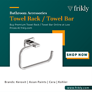 Upgrade Your Bathroom with a Trendy Towel Rack or Towel Bar in india | Frikly