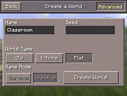 Creating a World in Minecraft Pocket Edition.