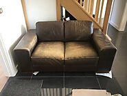 Leather sofa cleaning by professionals in South Wales