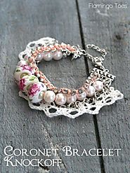 DIY lace bracelet - Coronet Knockoff