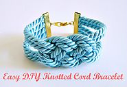 Easy DIY Knotted Cord Bracelet