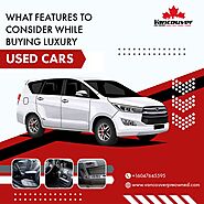 What Features To Consider While Buying Luxury Used Cars
