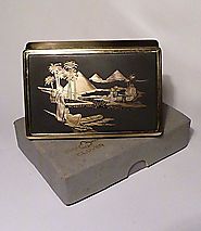 Vintage powder compacts, compact mirrors, cigarette cases