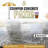 Stamped Concrete Patio in San Antonio