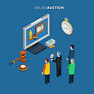 How does the e-auction portal work?