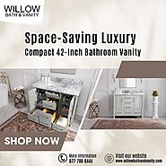 Space-Saving Luxury: Compact 42-Inch Bathroom Vanity