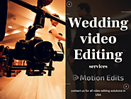 Wedding video editing services