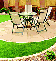 Create an interesting antique look with the stunning circle landscaping stones